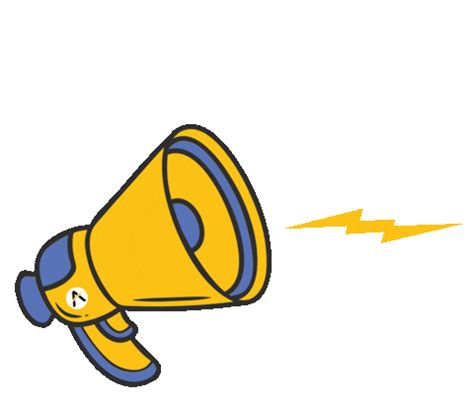 megaphone gif|Megaphone Sticker .